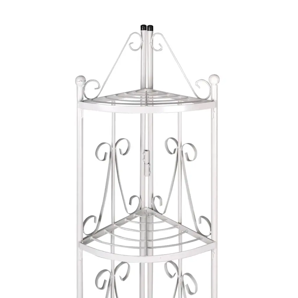 White Corner Plant Rack