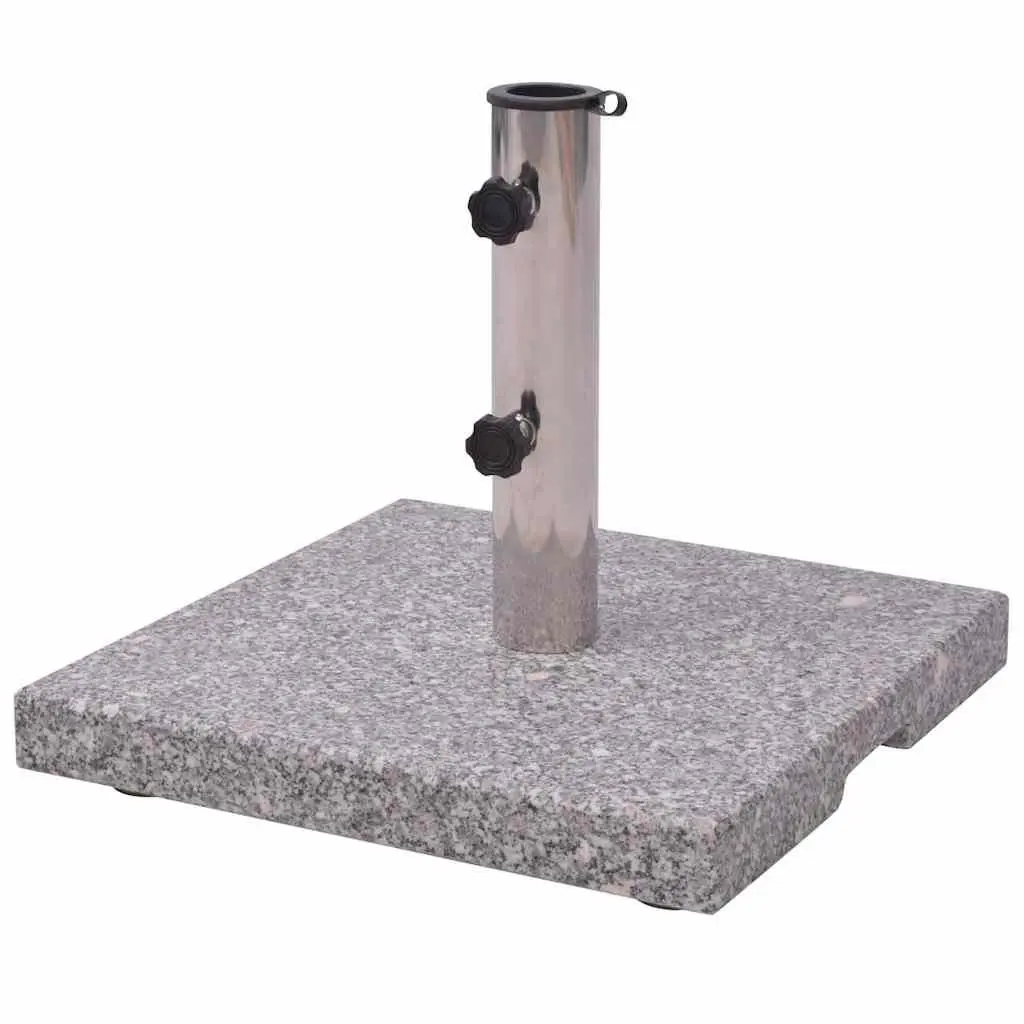 Granite Parasol Base Umbrella Holder 20kg Grey Outdoor Garden Stand