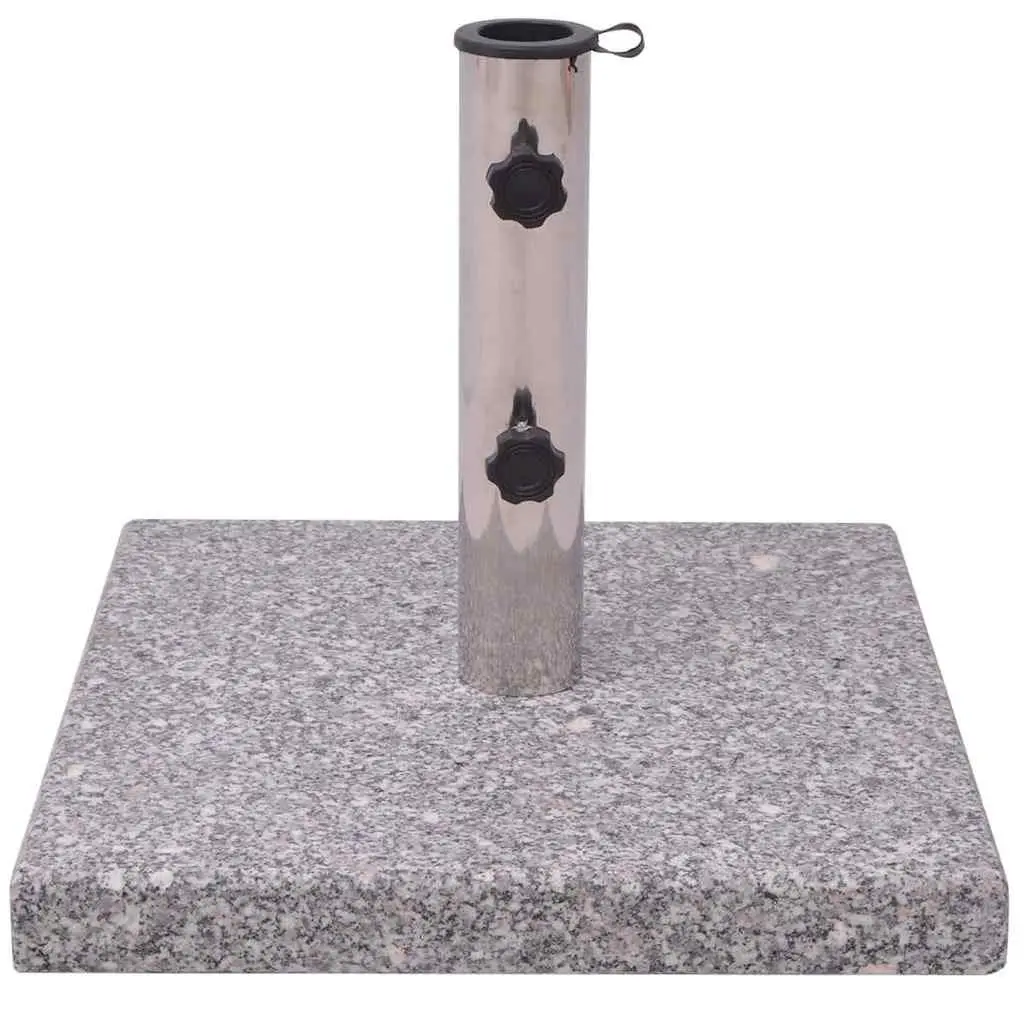 Granite Parasol Base Umbrella Holder 20kg Grey Outdoor Garden Stand