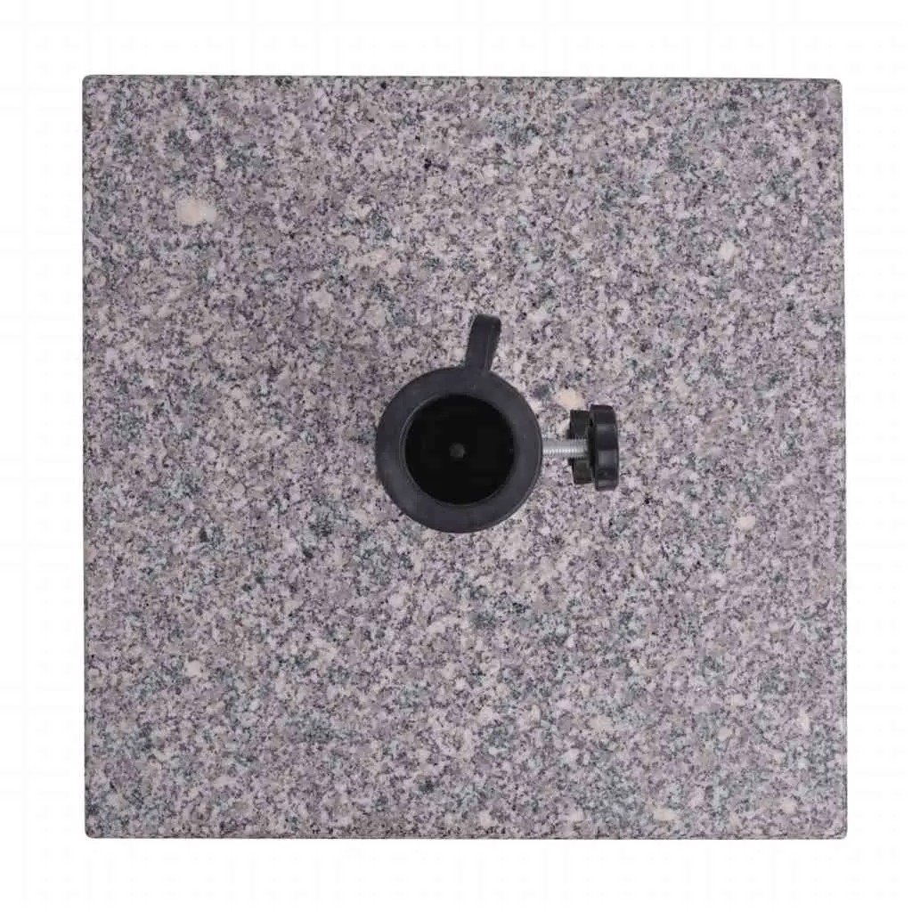 Granite Parasol Base Umbrella Holder 20kg Grey Outdoor Garden Stand