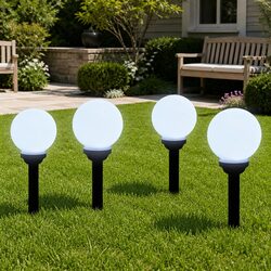 Friendly 4-Piece Solar LED Lights for Your Garden