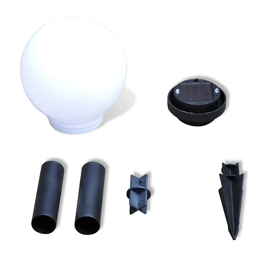 Outdoor Solar LED Lights Height Adjustable 15cm 4 Piece Set Garden Decoration