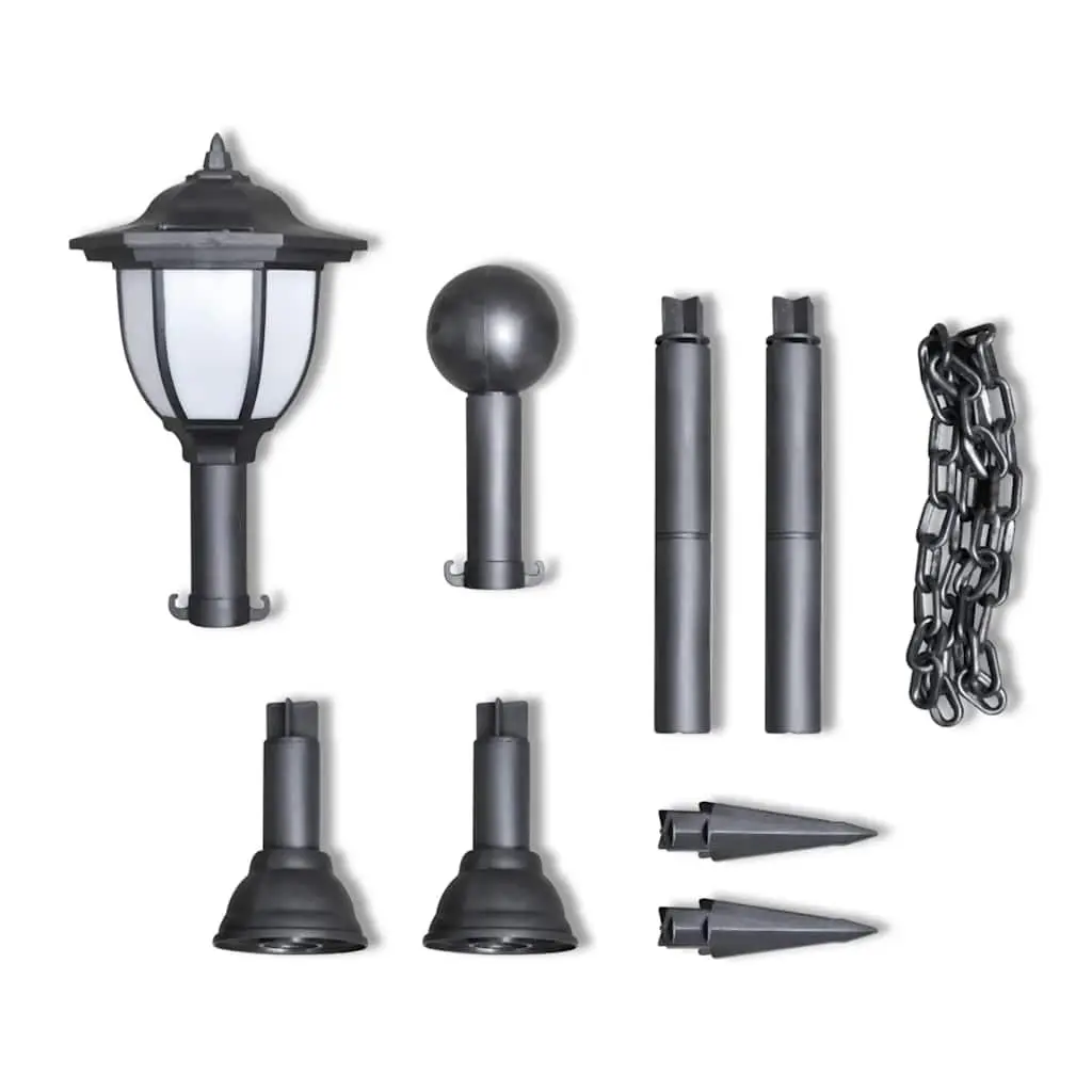 Solar Fence Lights Outdoor Garden Patio Lighting Two LED Lamps