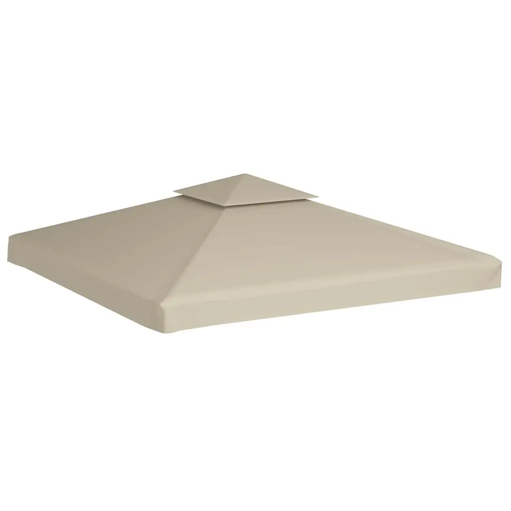 Waterproof Gazebo Canopy Top Cover Replacement Beige 3x3m