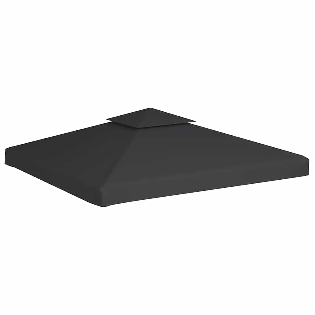 Gazebo Cover Replacement Waterproof Canopy Top Dark Grey 3x3m 310gsm