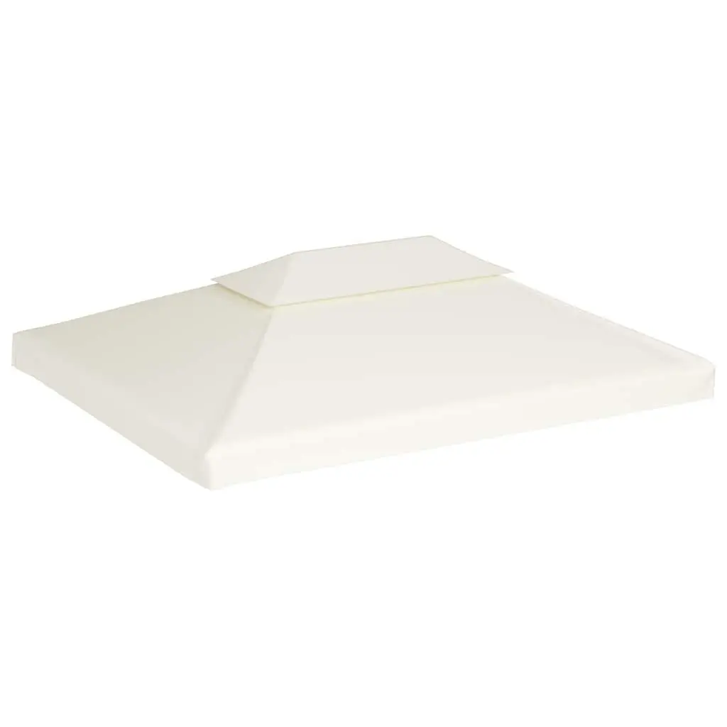 Gazebo Canopy Top Cover Water-Resistant 310gsm Cream White 3m x 4m
