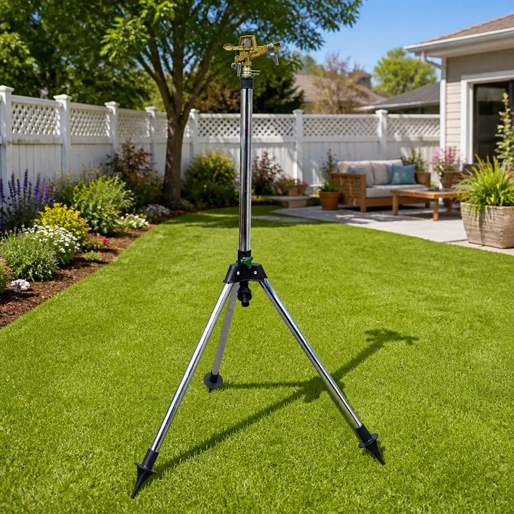 Impulse Sprinkler Tripod Base Adjustable Angles 24m Diameter