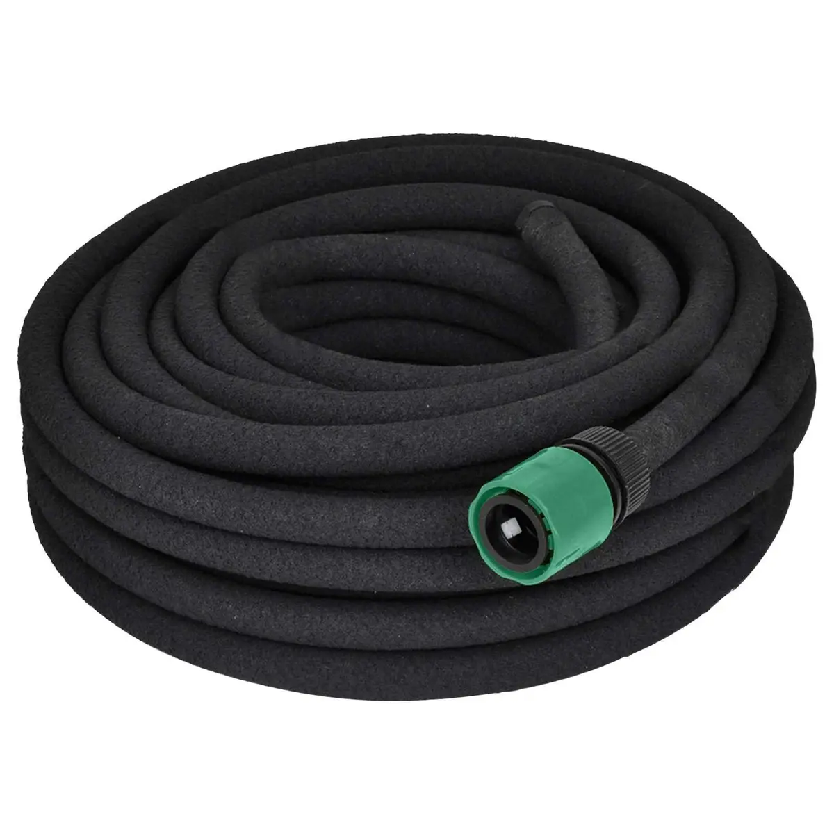Soaker Hose Flexible 50m Watering Irrigation 1/2" Connector Black
