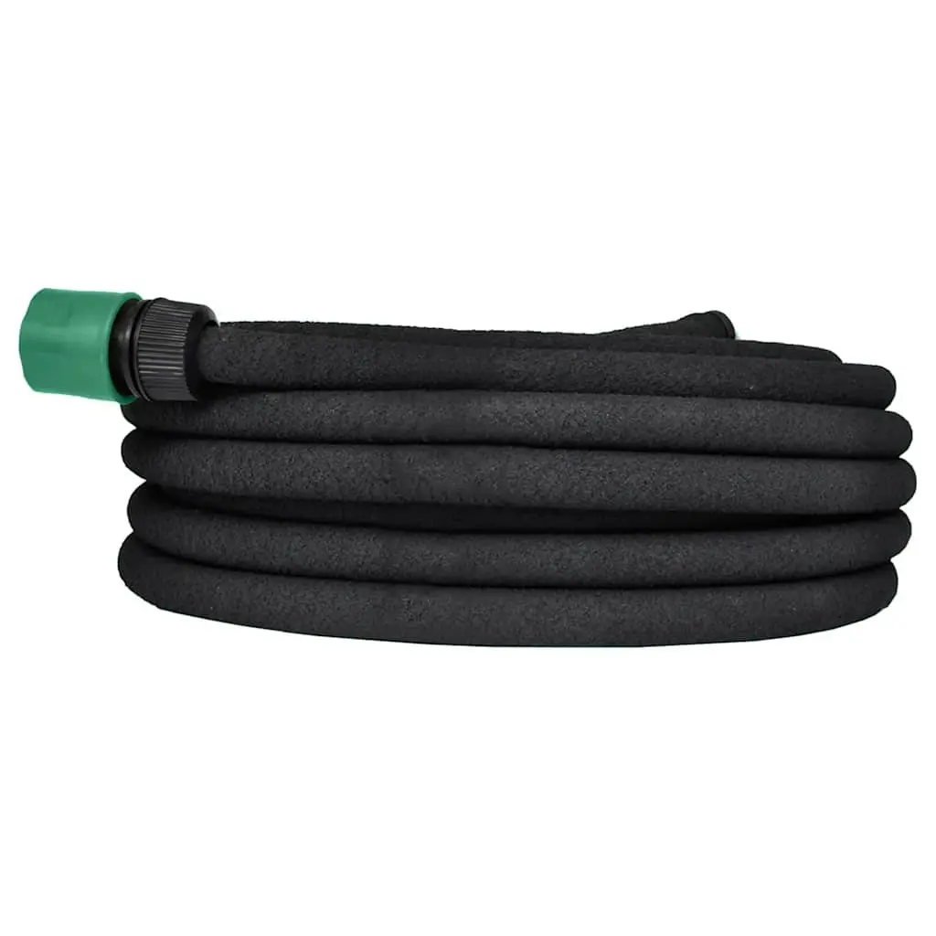 Soaker Hose Flexible 50m Watering Irrigation 1/2" Connector Black