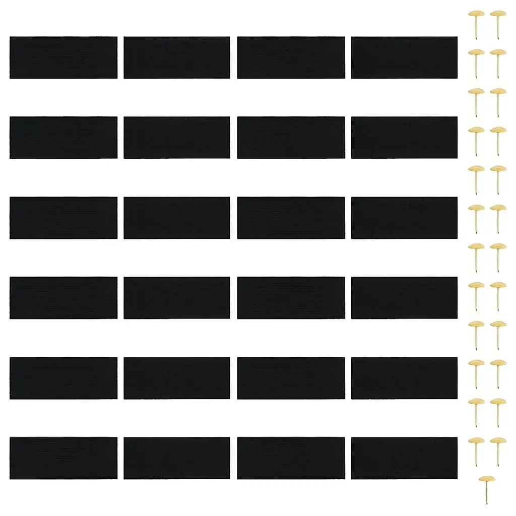 Insect Door Curtain Waterproof Polyester Mesh Black 210 x 100 cm 2 pcs