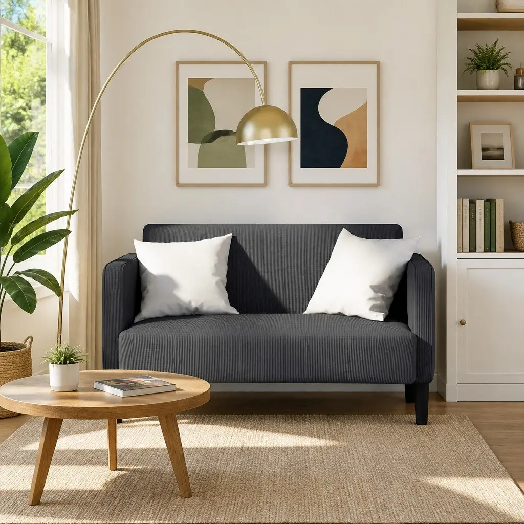 Grey Loveseat Sofa for Comfort