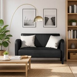 Friendly and Functional Black Loveseat Sofa for You
