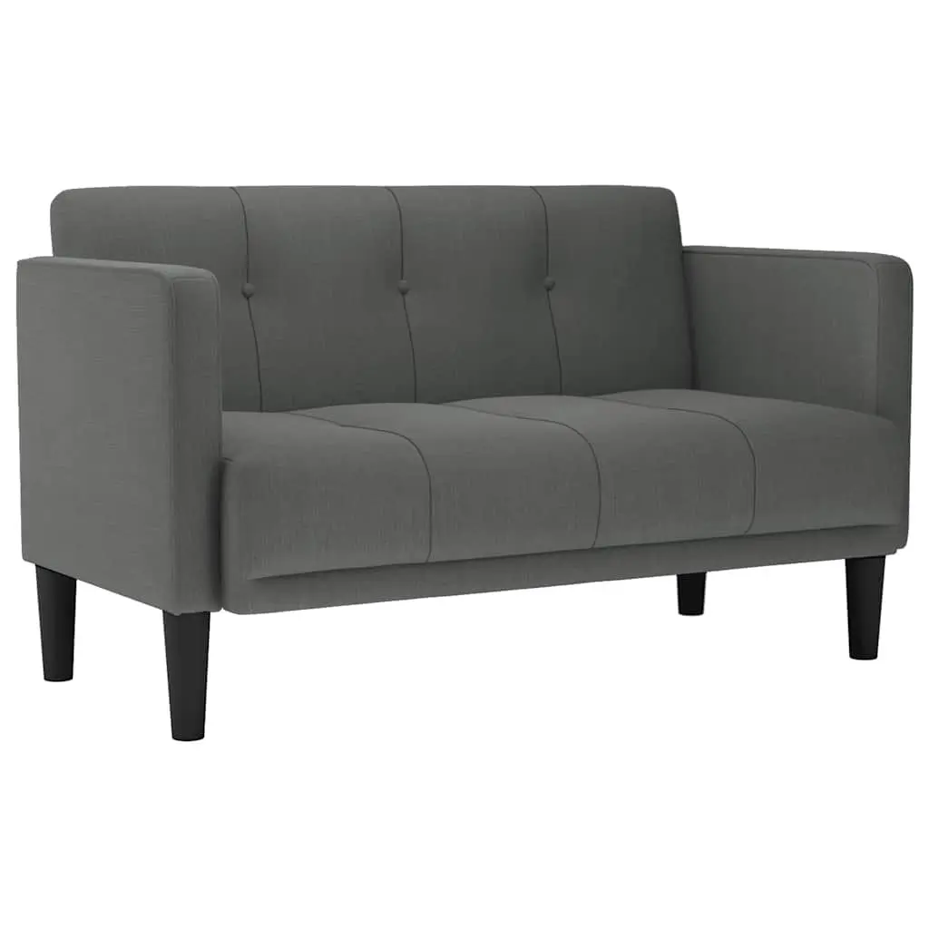 Loveseat Sofa Dark Grey 111cm Compact