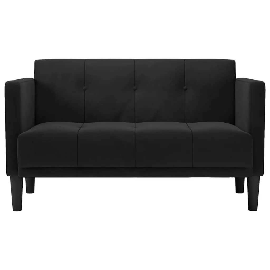 Black Velvet Loveseat