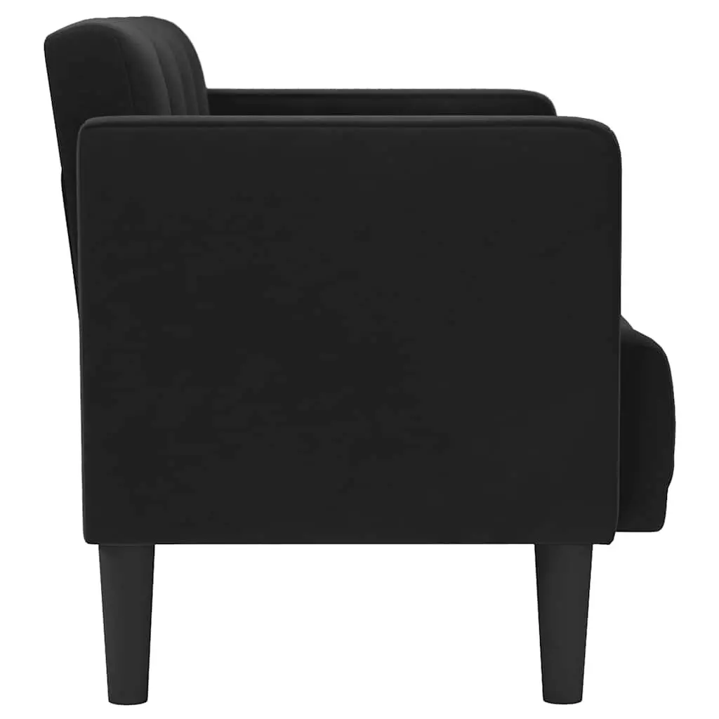 Black Velvet Loveseat
