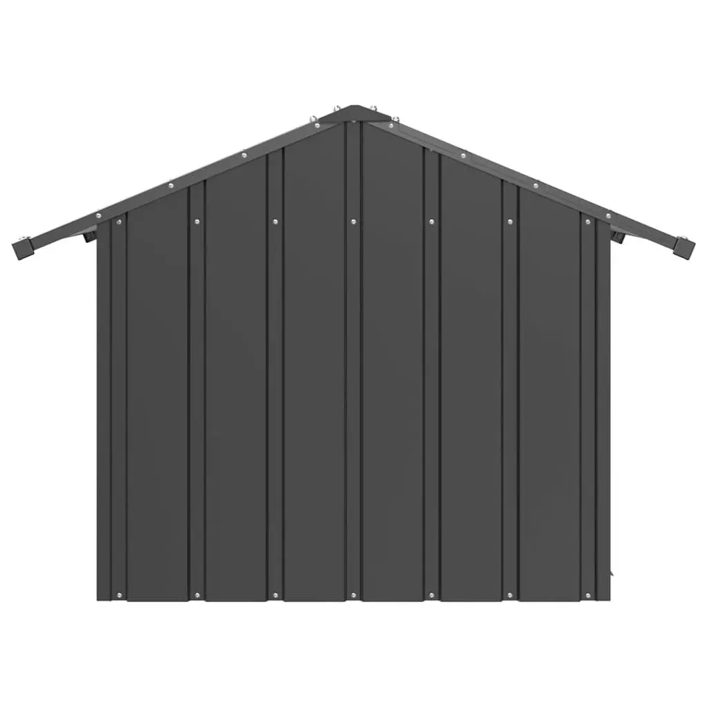 Dog House with Roof Galvanised Steel Outdoor Pet Shelter Entrance 85x107x81cm