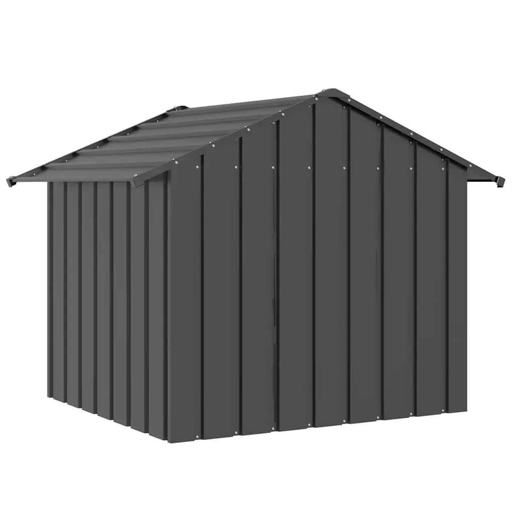 Dog House Galvanised Steel Outdoor Shelter with Roof 131 x 101 x 102 cm