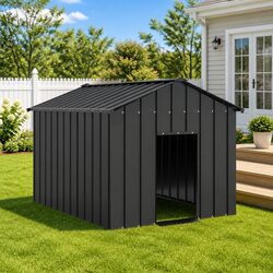 Your Pet's Outdoor Shelter: Galvanised Steel Dog House