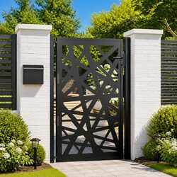 Your New Black Steel Garden Gate Awaits You