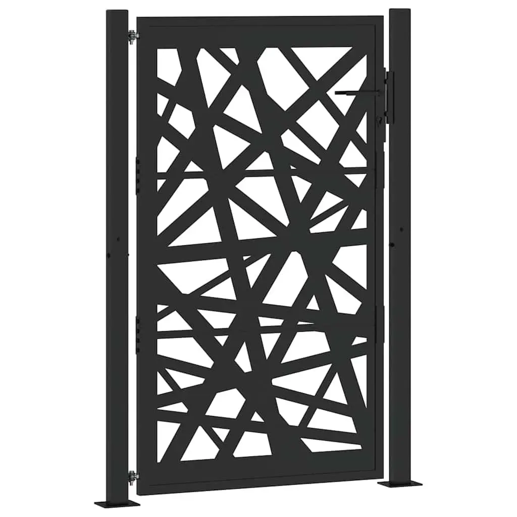 Black Steel Garden Gate