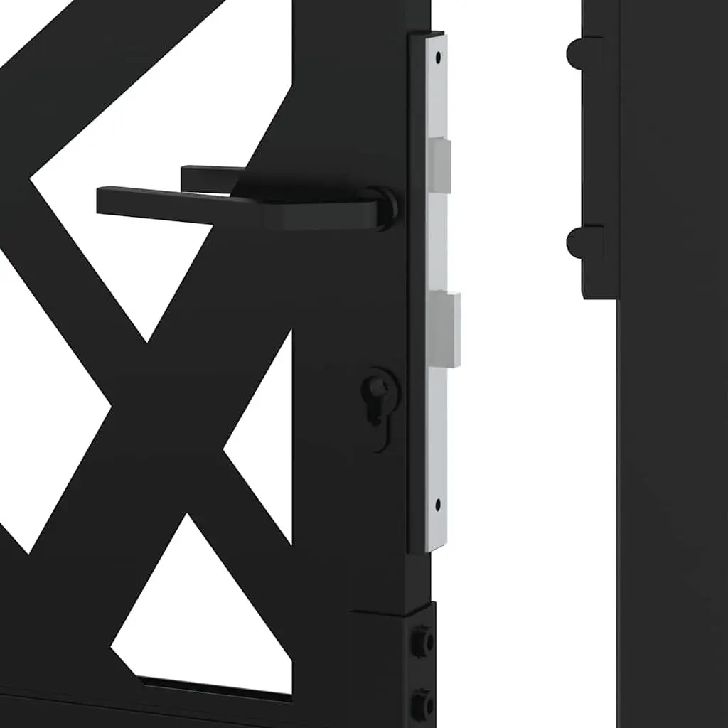 Black Steel Garden Gate