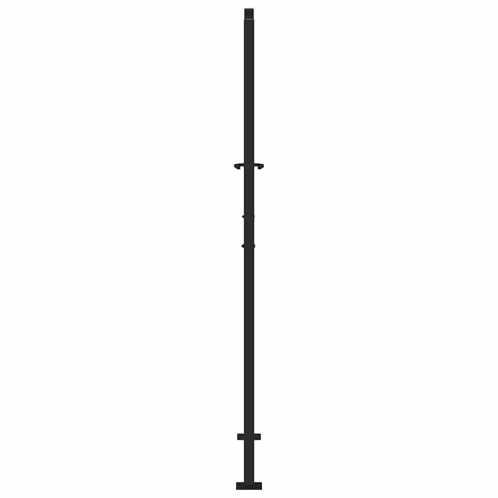 Garden Gate Black Steel Laser-Cut Design 100x175cm Lockable Outdoor Entrance