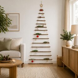Your Ideal Wooden Hanging Christmas Tree Decoration 100x210cm