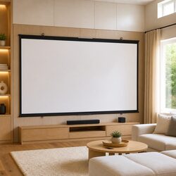 Projection Screen Wall-Hanging 50 Inch 16:9 Matte White Home Theater Office