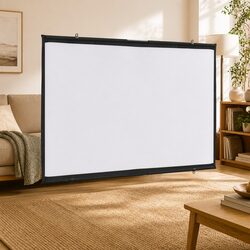 Projection Screen Wall-Hanging 72 Inch 16:9 Matte Home Theater Office Classroom
