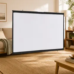 Projection Screen Wall-Hanging 72 Inch 16:9 Matte Home Theater Office Classroom