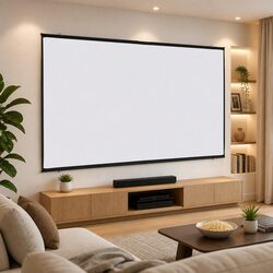 Projection Screen Wall-Hanging 108 Inch 16:9 Home Theater Movie Display