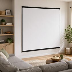 Projection Screen Wall-Hanging 89 Inch 1:1 Aspect Ratio Home Theater Classroom