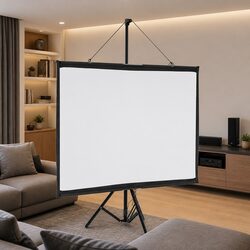Projection Screen with Tripod 60 Inch 4:3 Matte White Portable Presentations