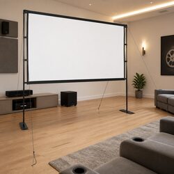 108 Inch Projection Screen with Stands 16:9 Home Theater Classroom Conference