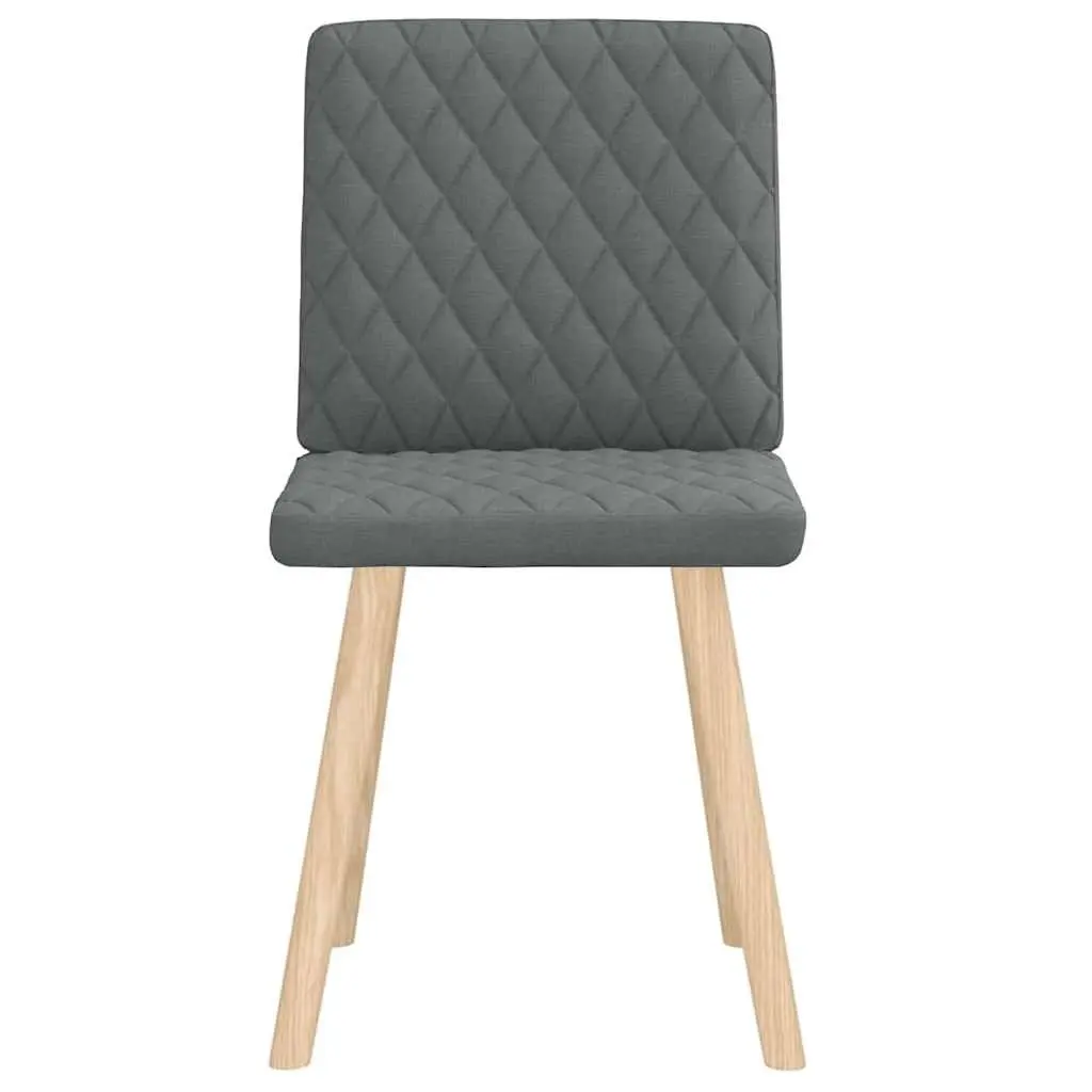 Grey Fabric Dining Chairs Set of 2
