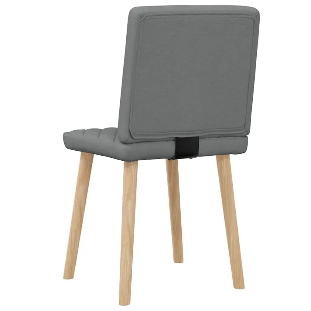 Grey Fabric Dining Chairs Set of 2
