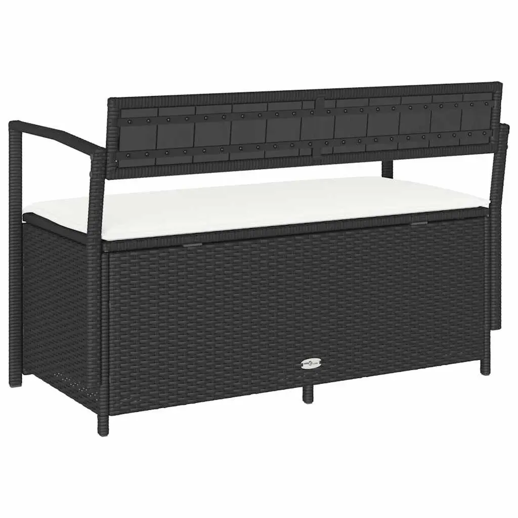 Garden Storage Bench with Cushion
