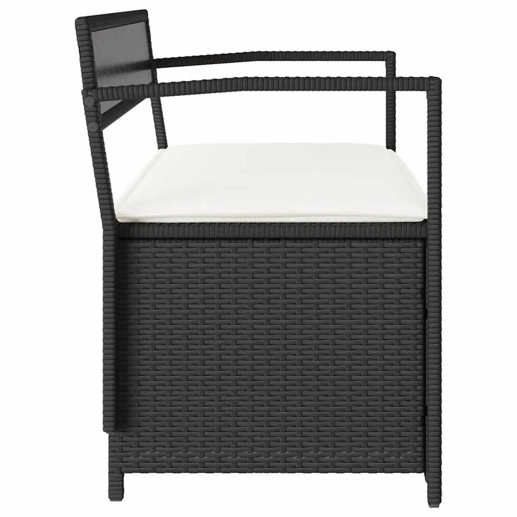 Garden Storage Bench with Cushion