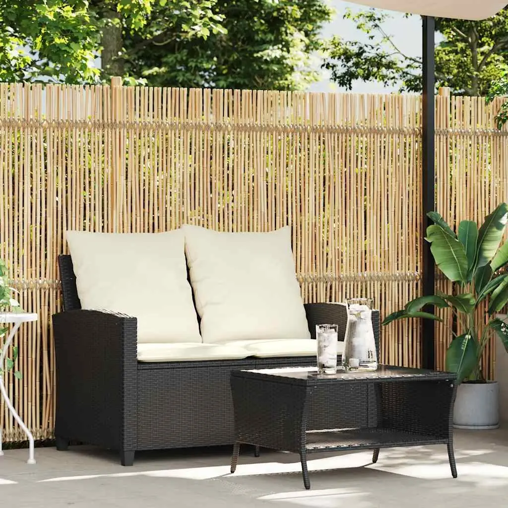 2-Seater Garden Sofa and Table Set