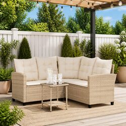 L-Shaped Outdoor Sofa Set for Relaxation and Style