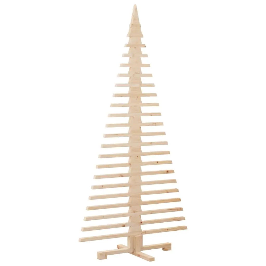 Wooden Christmas Tree Decoration Solid Pine Wood 180cm