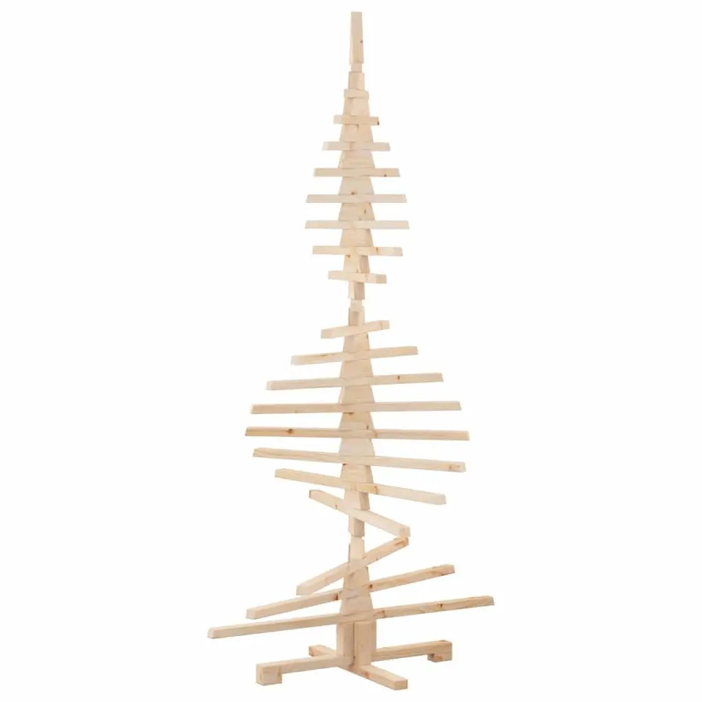 Wooden Christmas Tree Decoration Solid Pine Wood 180cm