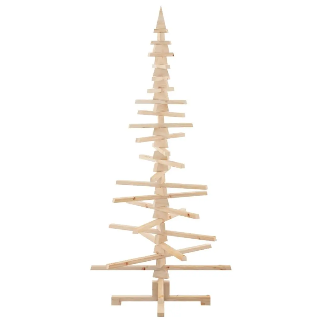 Wooden Christmas Tree Decoration Solid Pine Wood 180cm