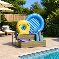 Your New Favorite Poolside Organizer: Beige Float Storage