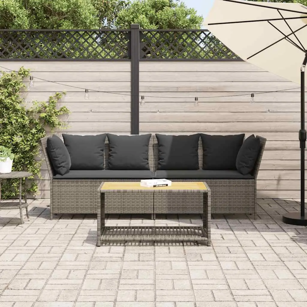 Garden Sofa with Cushions for Outdoor Spaces