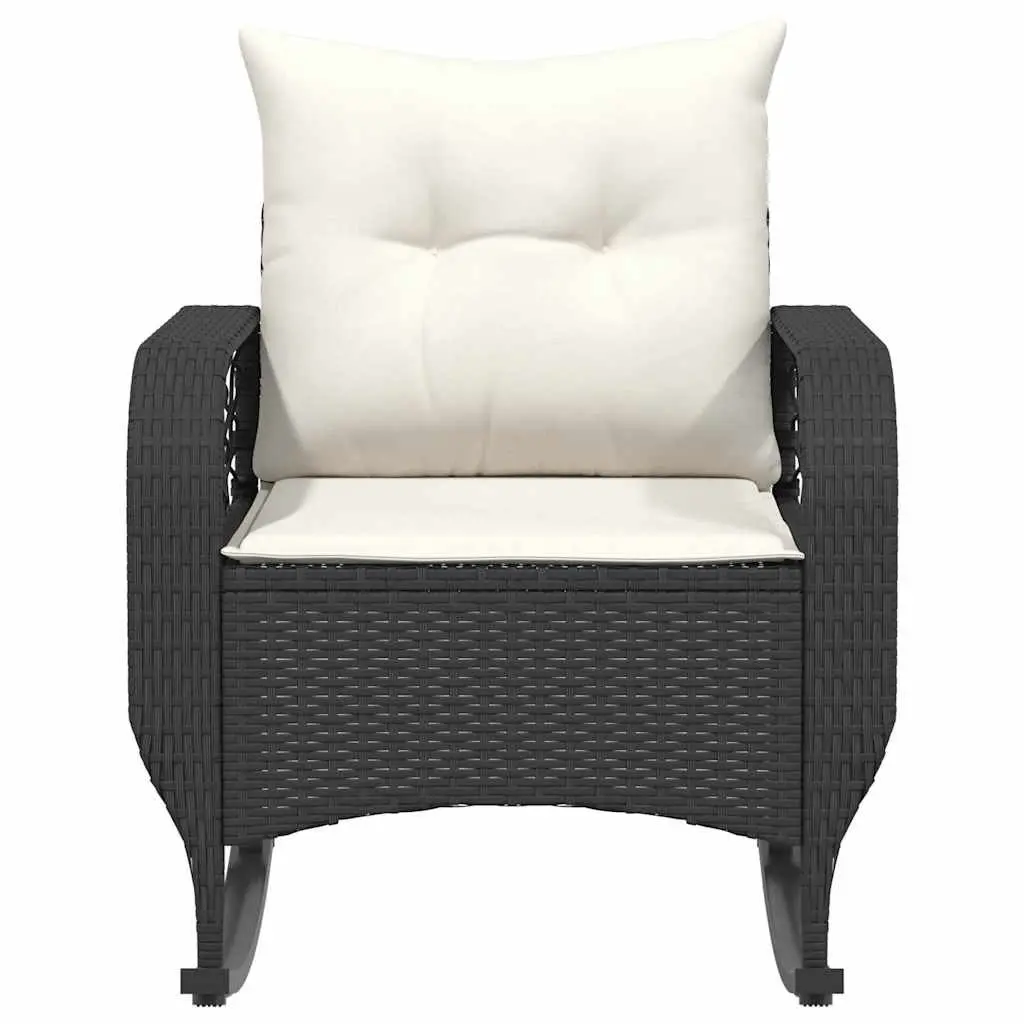 Black Outdoor Rocking Chair