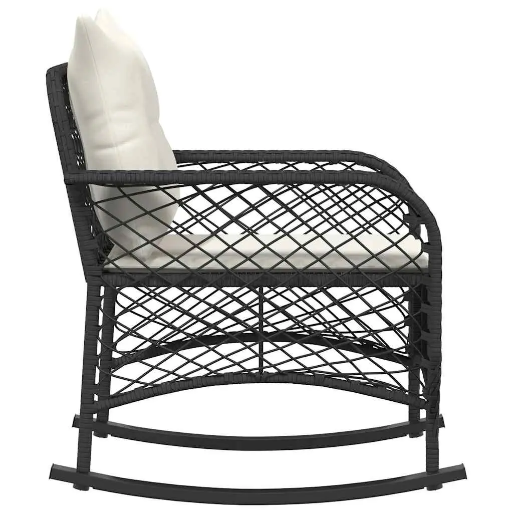 Black Outdoor Rocking Chair