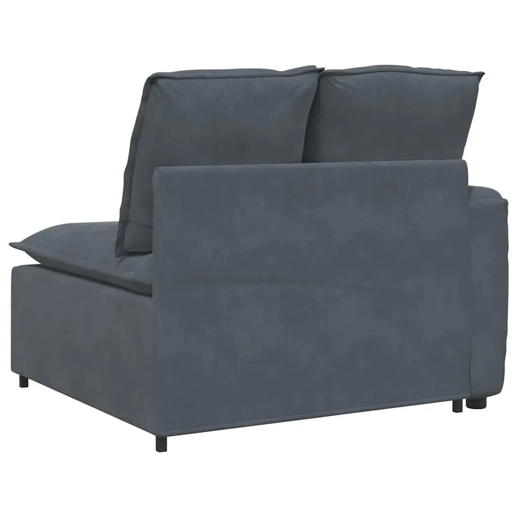 Grey Modular Sofa Armrest End Module
