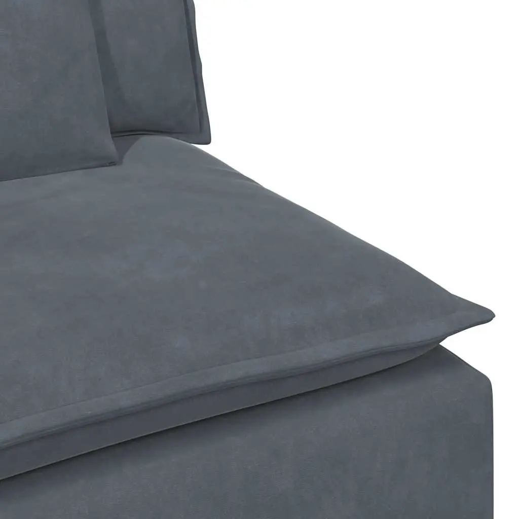 Grey Modular Sofa Armrest End Module
