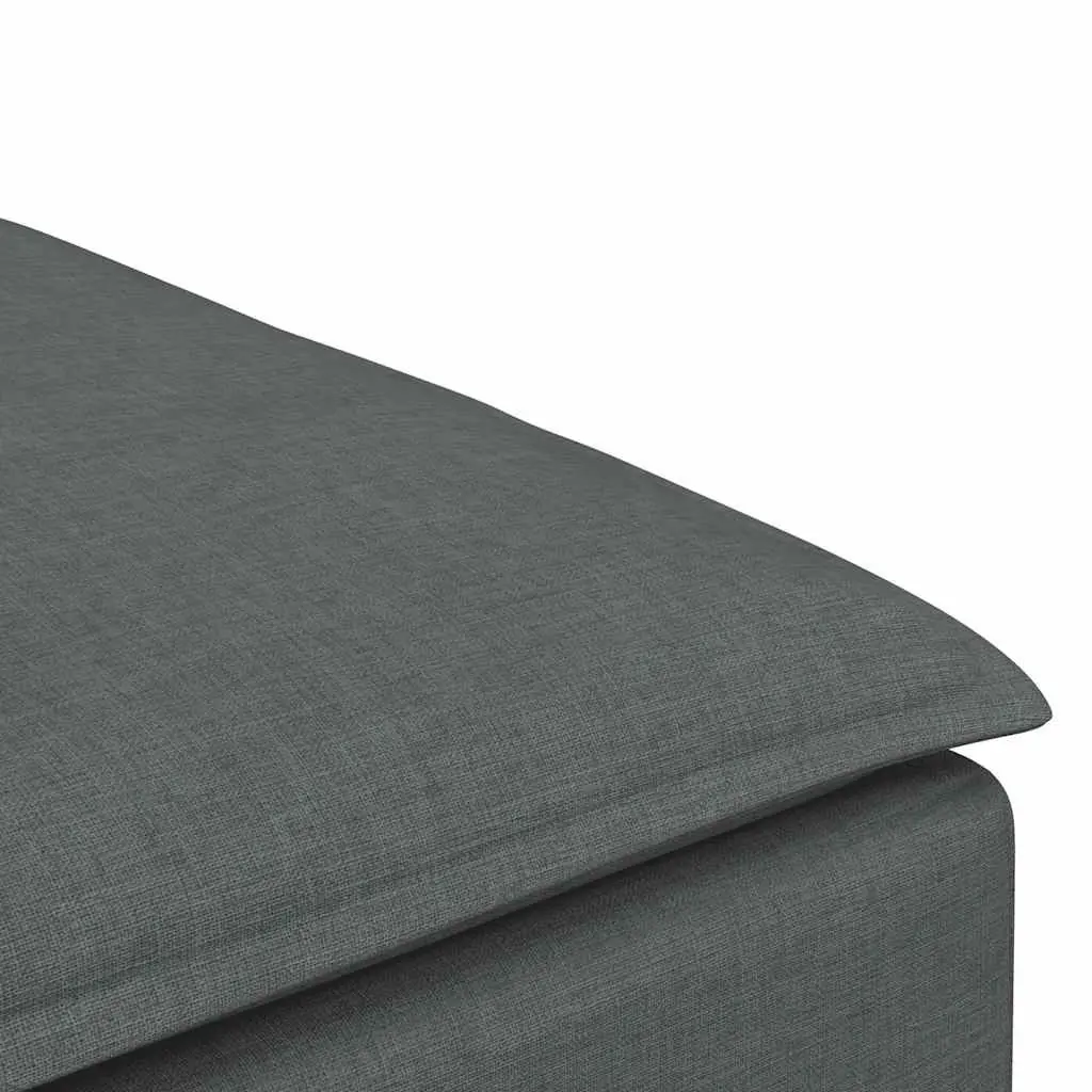 Modular Sofa Footstool Module Grey 100x100x48 cm Sectional Unit Seating